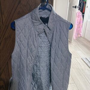 Banana Republic Gray Quilted Vest